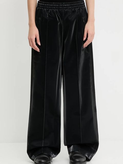 adidas Originals spodnie dresowe Holiday Tp damskie kolor czarny gładkie JV7503