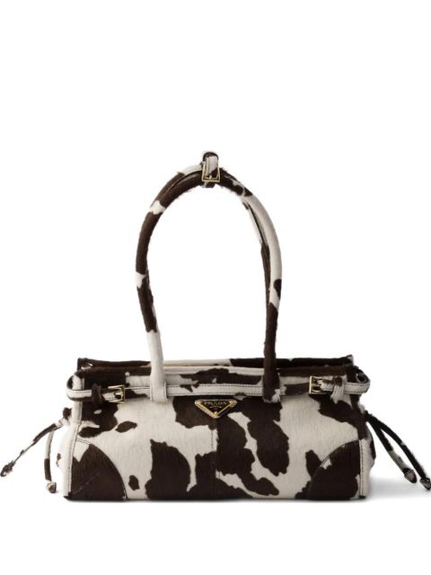 Prada medium Bonnie printed tote bag - White