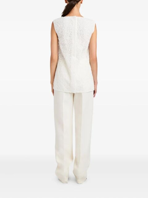 Proenza Schouler Virginie embroidery-detail top - White