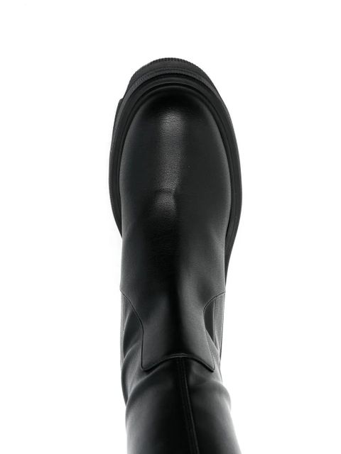 Casadei thigh-high platform boots - Black