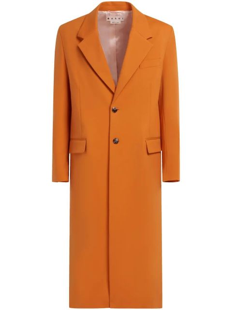 Marni single-breasted long coat - Orange - zdjęcie produktu nr 1