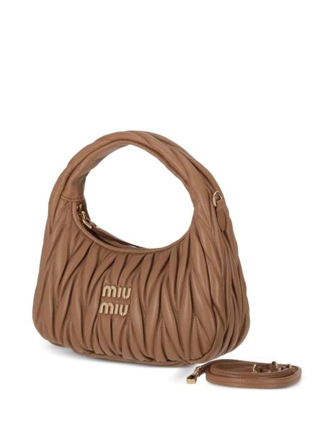 Miu Miu small Wander matelassé tote bag - Brown - zdjęcie produktu nr 2