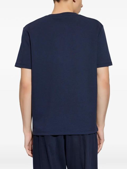 Balmain logo-detail short-sleeve T-shirt - Blue
