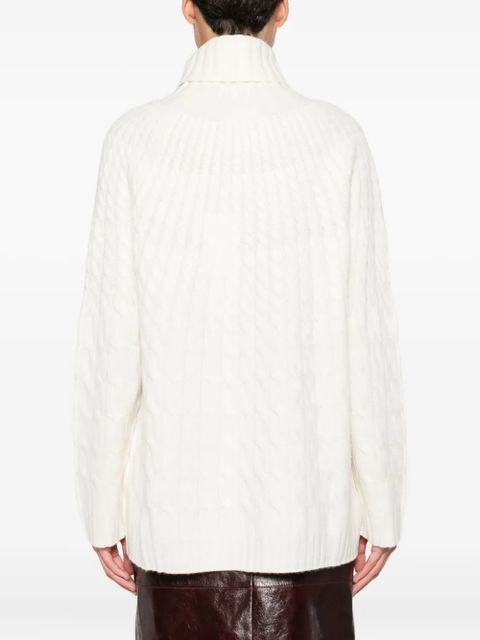 Altuzarra cable-knit turtleneck sweater - Neutrals