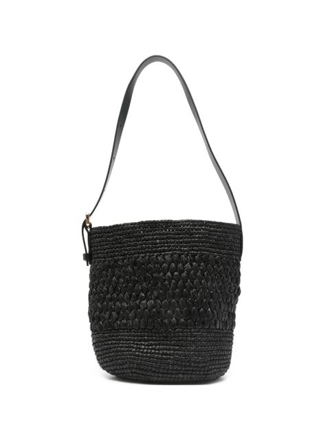 Manebi raffia shoulder bag - Black - zdjęcie produktu nr 1