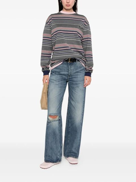 Miu Miu striped-pattern top - Grey - zdjęcie produktu nr 2