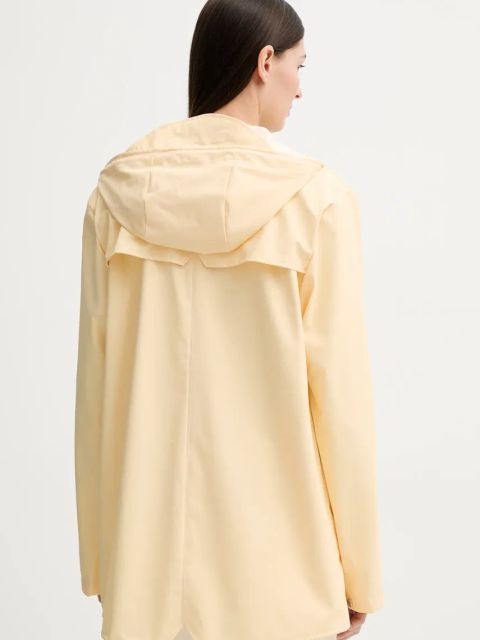 Rains kurtka Jacket W3 kolor żółty przejściowa 12010