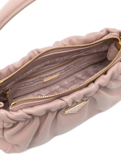 Prada triangle-logo tote bag - Pink