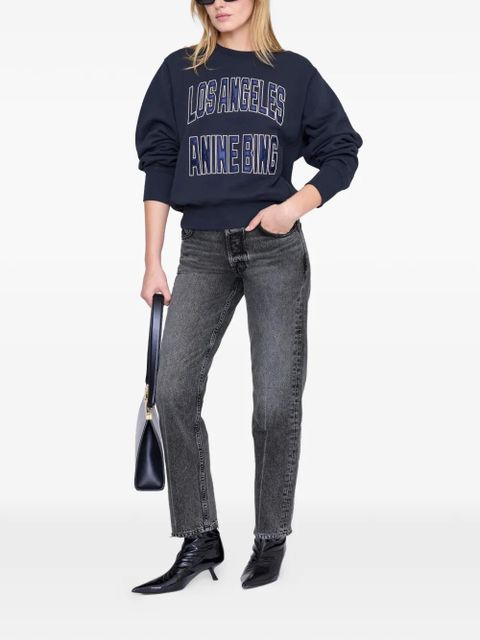 ANINE BING Harry printed sweatshirt - Blue - zdjęcie produktu nr 2