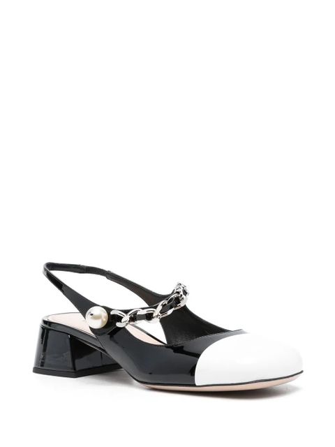 Miu Miu 35mm slingback ballerina pumps - Black - zdjęcie produktu nr 2