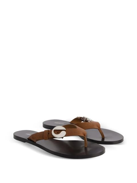 Coperni lizard-effect buckle sandals - Brown - zdjęcie produktu nr 2