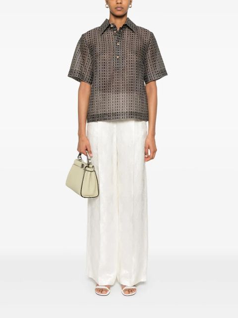 FENDI printed blouse - Brown - zdjęcie produktu nr 2