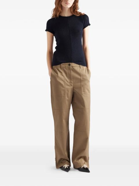 Prada wide-leg chino pants - Neutrals - zdjęcie produktu nr 2