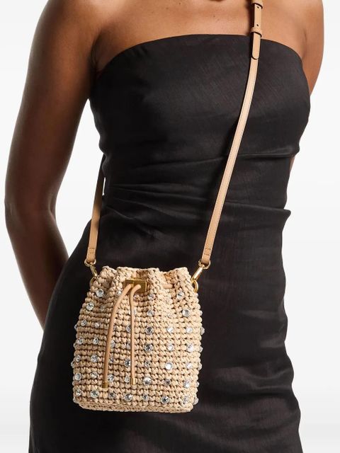 Jimmy Choo crystal-embellished bucket bag - Neutrals - zdjęcie produktu nr 2