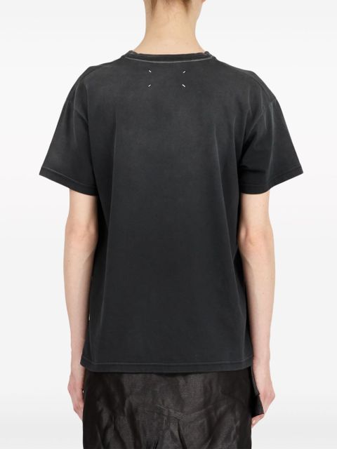Maison Margiela Reverse logo-print cotton T-shirt - Black