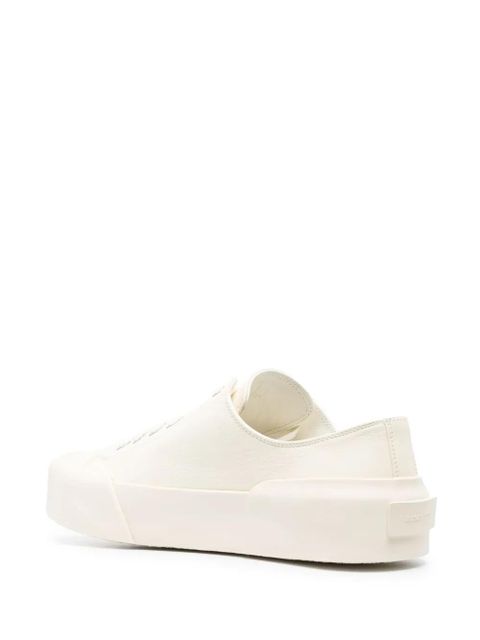 Jil Sander lace-up low-top sneakers - White