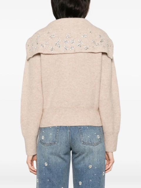 Maje zip-fastening sweatshirt - Brown