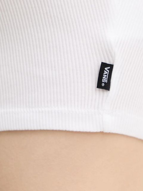Vans top bawełniany kolor biały VN000M8UWHT1