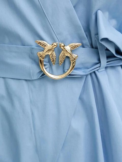 PINKO belted playsuit - Blue