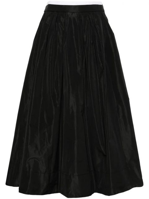 Maje contrast-waistband midi skirt - Black - zdjęcie produktu nr 1