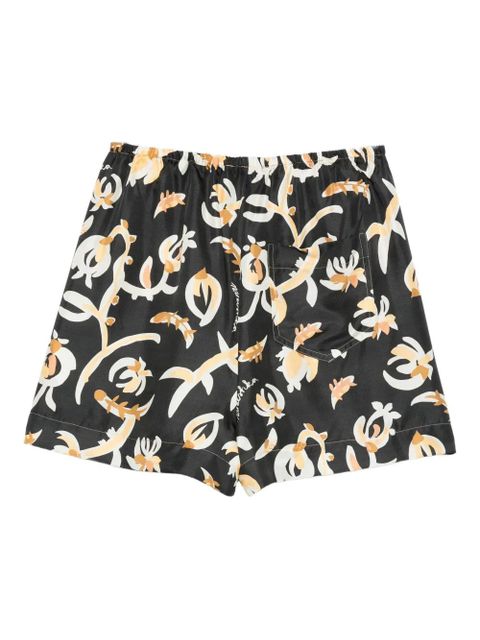 Nanushka floral-print shorts - Black - zdjęcie produktu nr 2