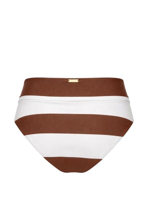 Cult Gaia striped-pattern belt bikini bottoms - White - zdjęcie produktu nr 2
