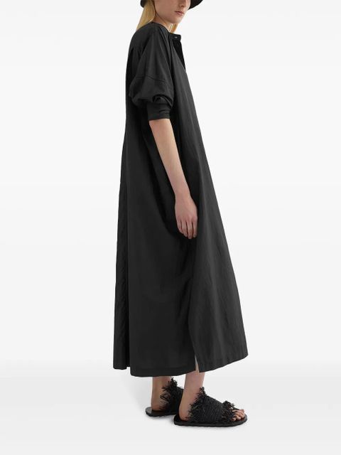 Jil Sander satin shirt dress - Black - zdjęcie produktu nr 2