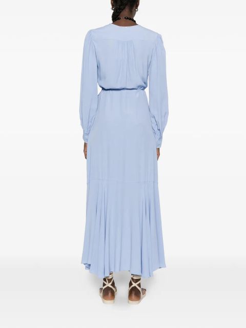 TWINSET ruffled wrap dress - Blue