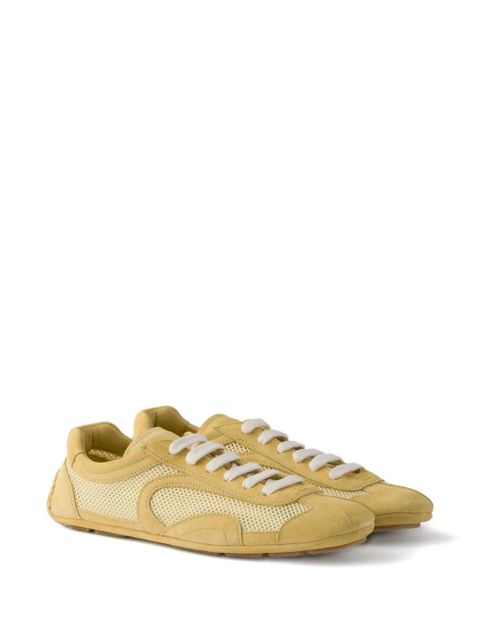 Prada re-edition suede mesh sneakers - Yellow - zdjęcie produktu nr 2