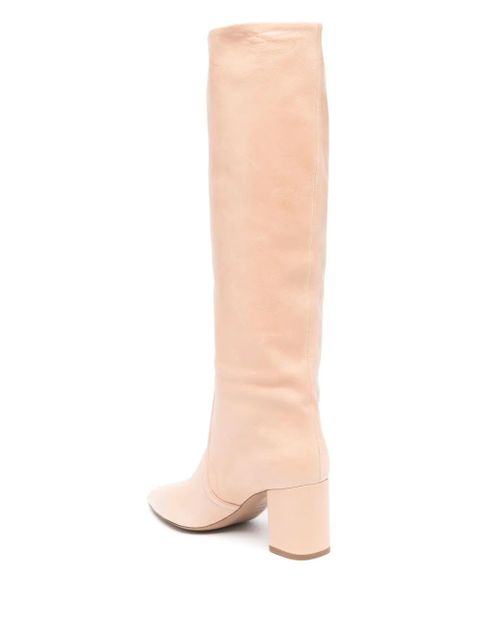 Paris Texas Anja 70mm leather boots - Neutrals