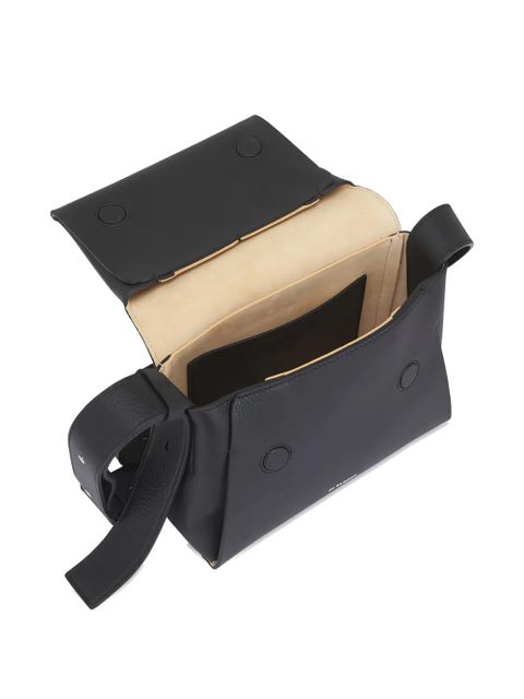 Jil Sander flap-detail shoulder bag - Black