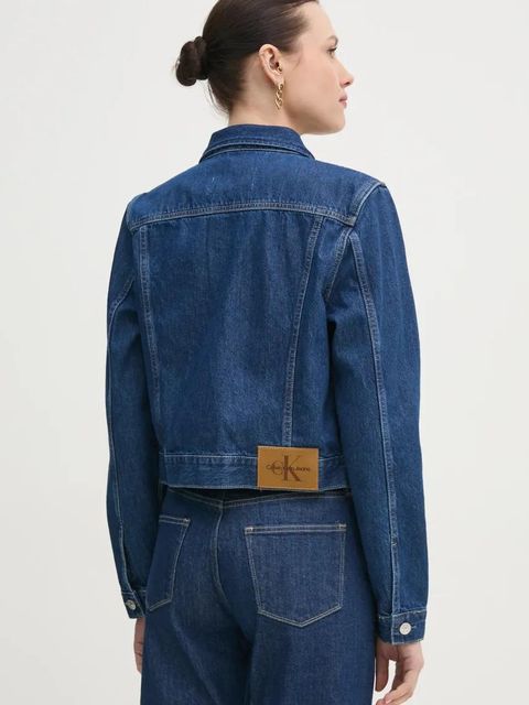 Calvin Klein Jeans kurtka kolor niebieski przejściowa J20J225183