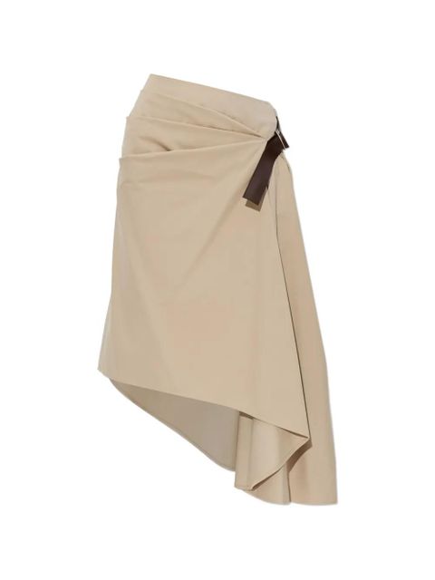 LOEWE belted asymmetric midi skirt - Neutrals - zdjęcie produktu nr 1