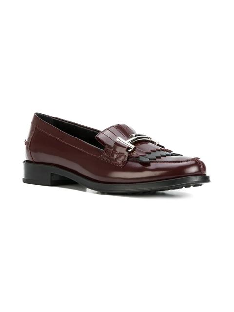 Tod's fringed loafer - Red - zdjęcie produktu nr 2