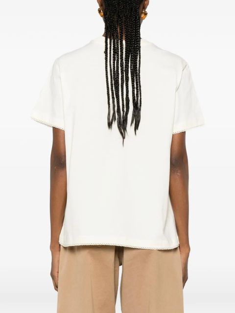 Moncler trim T-shirt - Neutrals