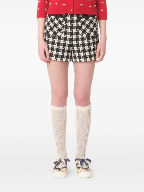 Valentino Garavani Damier Light tweed shorts - Neutrals