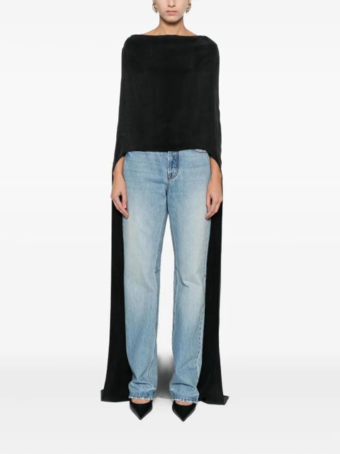 Magda Butrym boat-neck top - Black