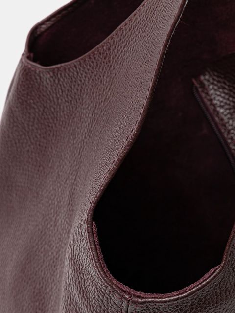 Answear.LAB torebka skórzana kolor bordowy