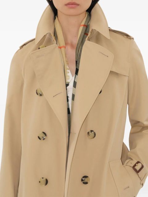 Burberry belted double-breasted trench coat - Brown