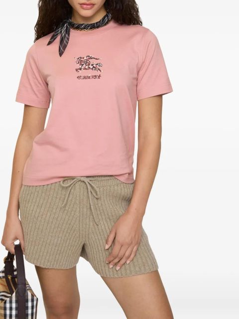 Burberry Equestrian Knight cotton T-shirt - Pink