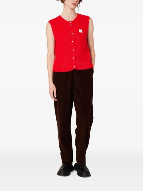 American Vintage East sleeveless button cardigan - Red - zdjęcie produktu nr 2