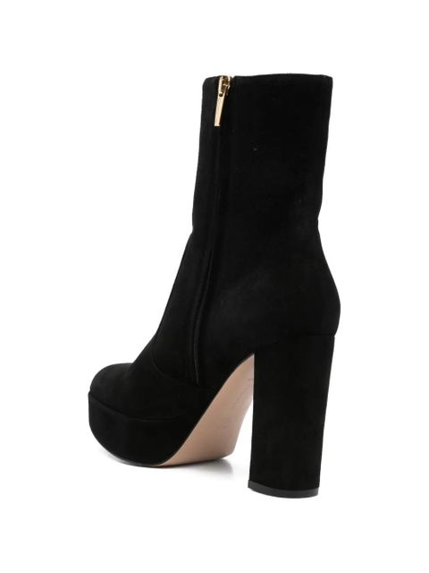 Gianvito Rossi platform leather boots - Black
