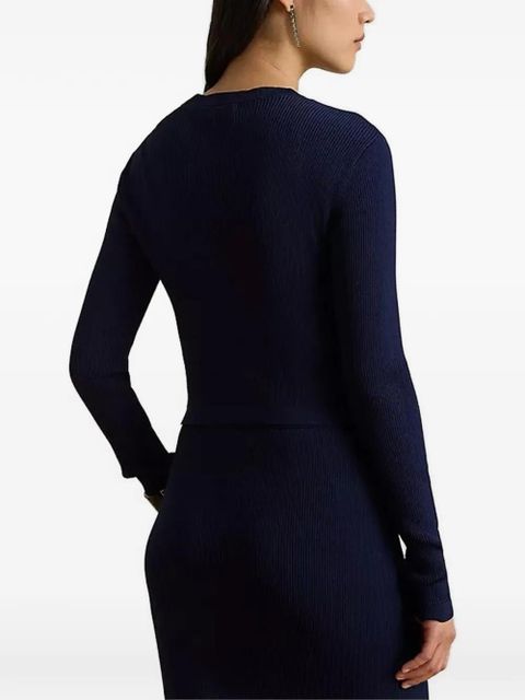 Lauren Ralph Lauren buttoned ribbed cardigan - Blue