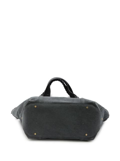 Golden Goose logo print shopping bag - Grey