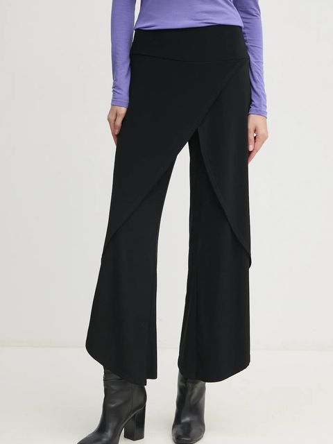 Joseph Ribkoff spodnie damskie kolor czarny szerokie high waist 211494 - zdjęcie produktu nr 1