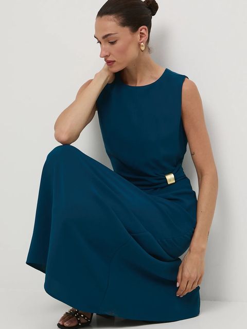 Medicine sukienka kolor zielony maxi rozkloszowana - zdjęcie produktu nr 2