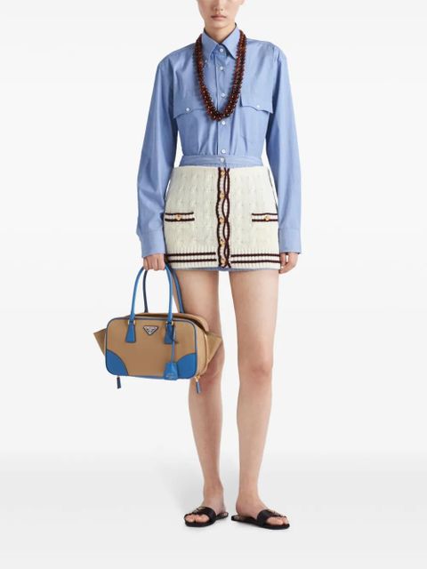 Prada long-sleeve cotton shirt - Blue - zdjęcie produktu nr 2