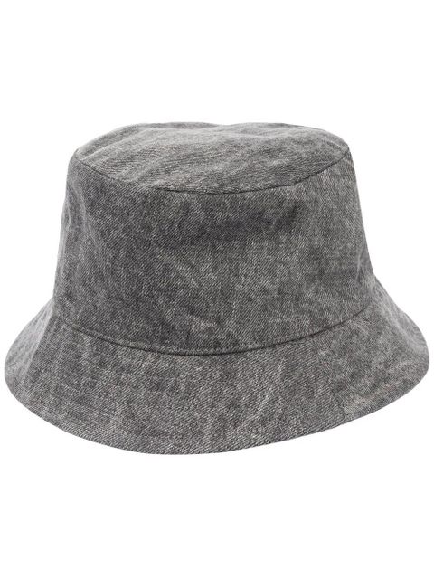 Isabel Marant logo-embroidered bucket hat - Grey - zdjęcie produktu nr 1