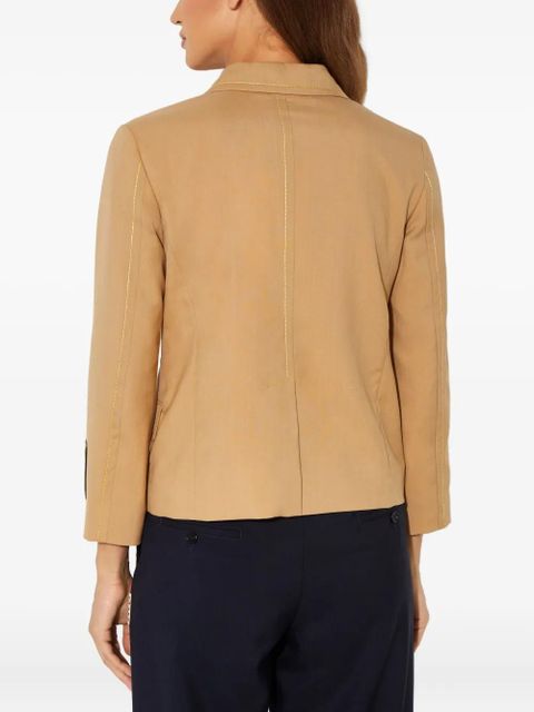 Marni button logo blazer - Neutrals