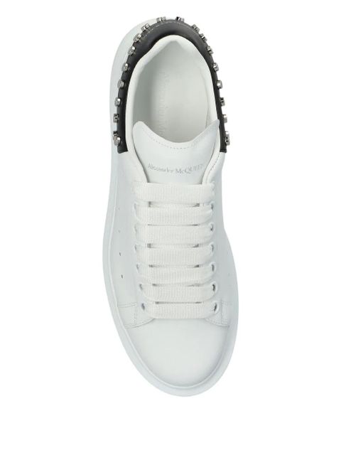 Alexander McQueen Oversized stud-embellished platform sneakers - White